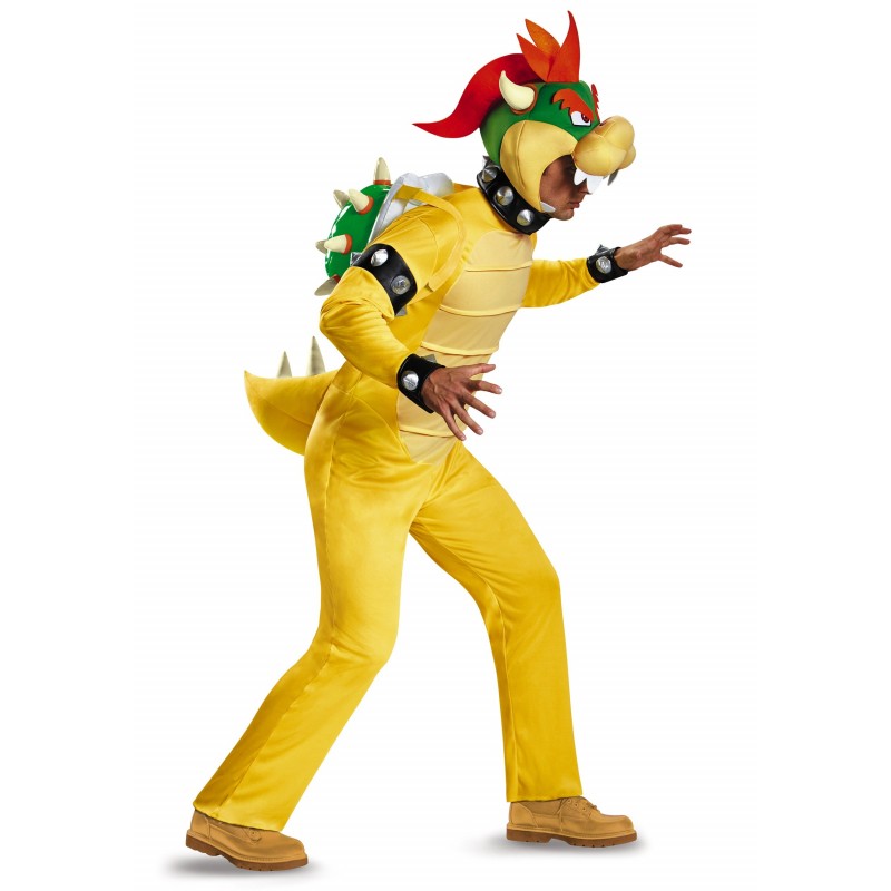 Fantasia Bowser Super Mario World Masculina Adulto Halloween Carnaval