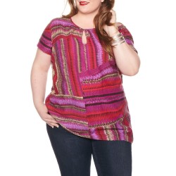 Blusa Feminina Estampada Algodão Plus Size