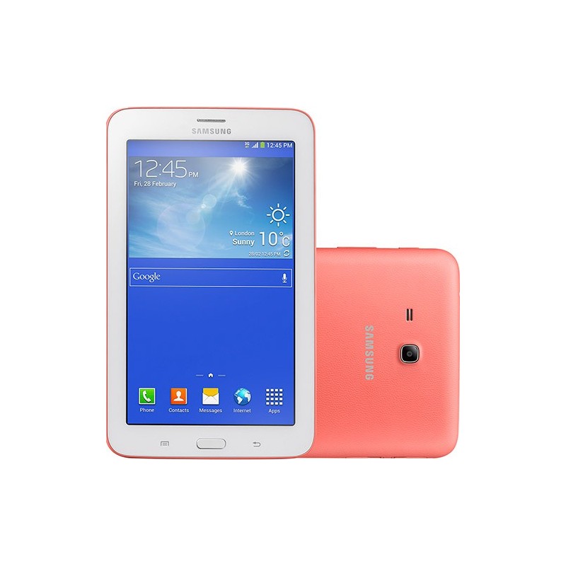 Tablet Samsung Galaxy Tab 3 Lite T110N 8GB Tela TFT HD 7" Android 4.2 Dual-core 1.2 GHz - Rosa