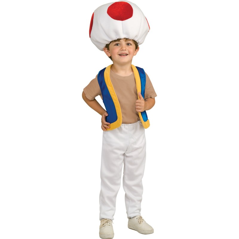 Fantasia Infantil Toad Super Mario Festa Halloween