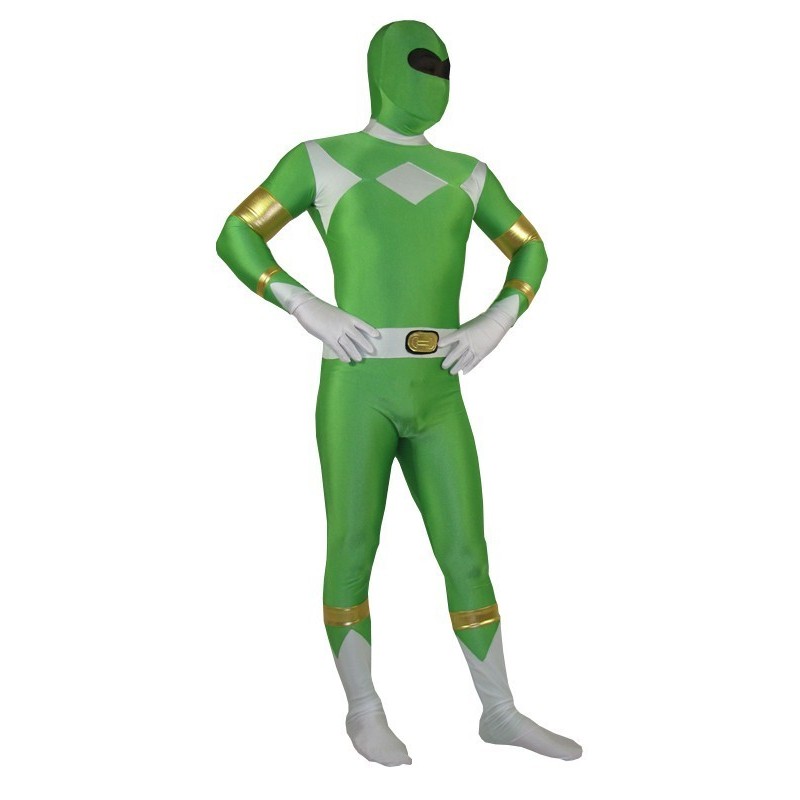Fantasia Power Ranger Verde Adulto Festa Halloween