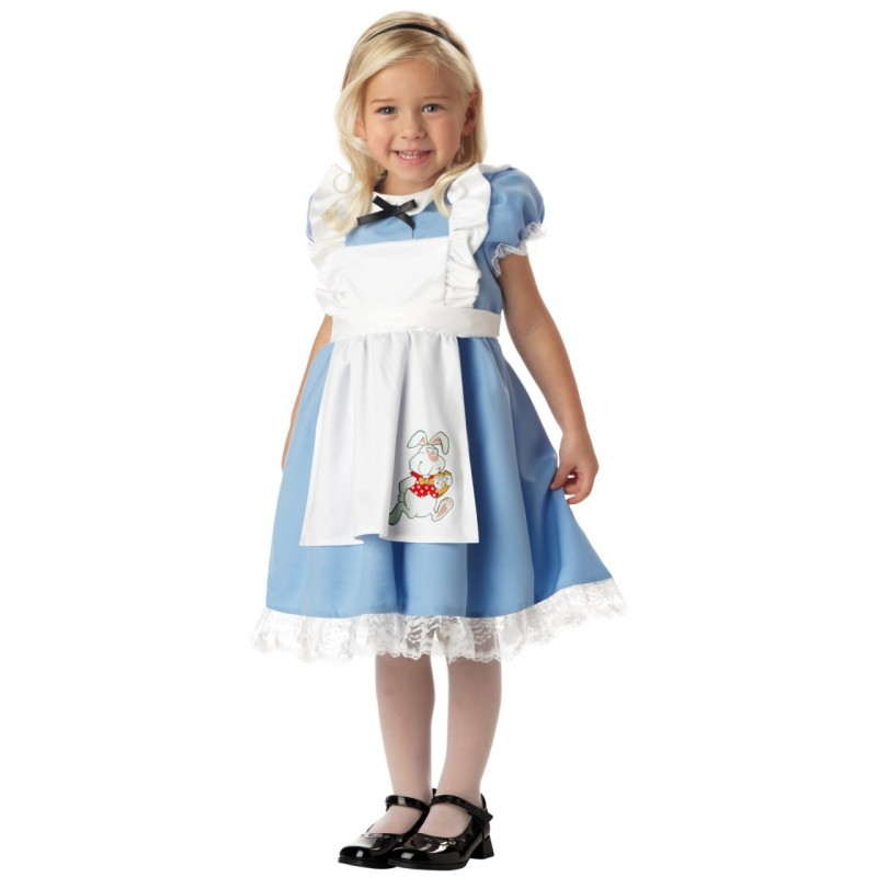 Fantasia Infantil Alice no País das Maravilhas Meninas Festa Halloween