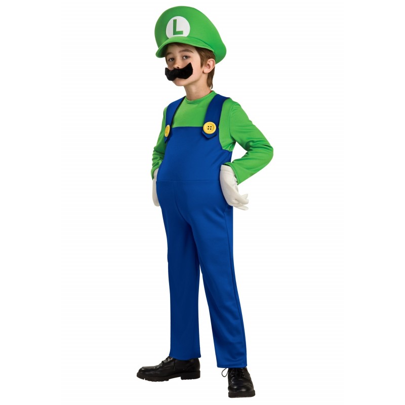 Fantasia Infantil Luigi do Super Mario World Festa Halloween