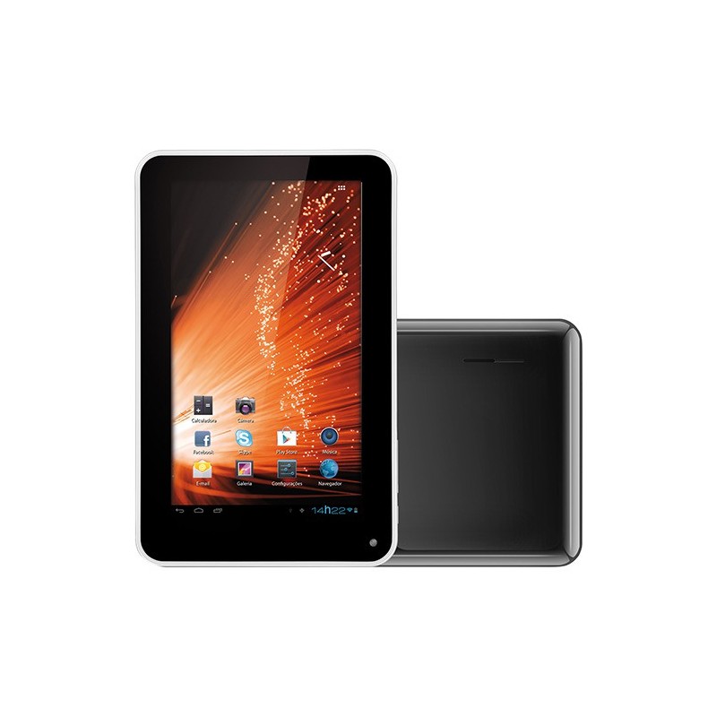 Tablet Multilaser PC7 M7-S 4GB Wi-fi Tela 7" Android 4.1 Processador 1.2 GHz - Preto