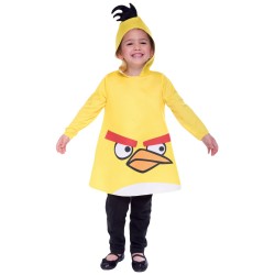 Fantasia Infantil Angry Birds Amarelo Festa Halloween