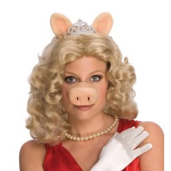 Peruca Feminina Miss Piggy Os Muppets Festa Carnaval Halloween