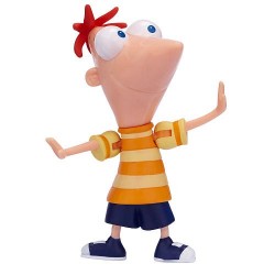 Bonecos Phineas e Ferb com acessórios Cena de Ação