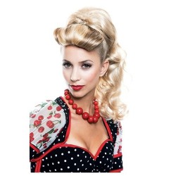 Peruca Feminina Pin Up Loira Carnaval Halloween 