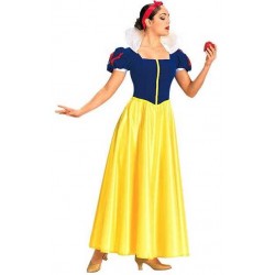 Fantasia Feminina Branca de Neve Adulta Halloween Carnaval