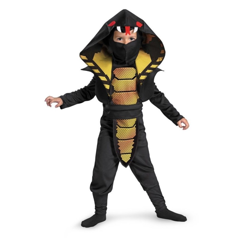 Fantasia Infantil Ninja Cobra Festa Halloween Carnaval