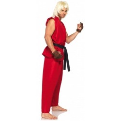 Fantasia Masculina Ken Street Fighter Festa Halloween Carnaval