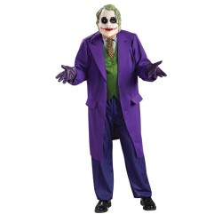 Fantasia Masculina Coringa Festa Halloween Carnaval Cosplay