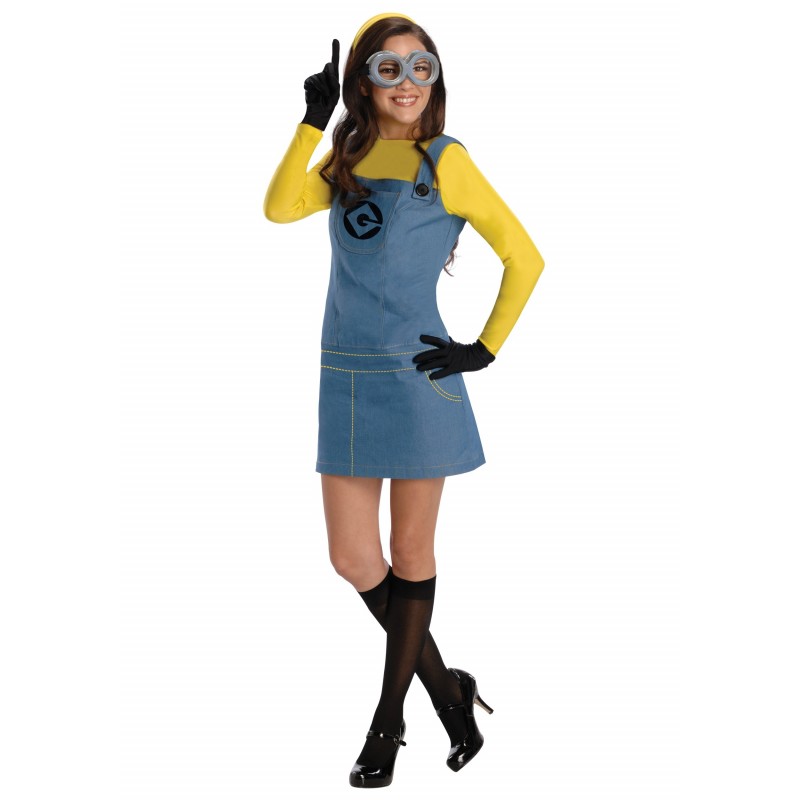 Fantasia Feminina Adulto Minions Festa Halloween Carnaval