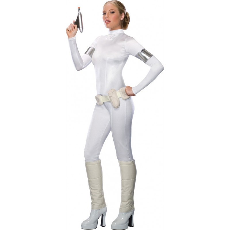 Fantasia Feminina Amidala Padme Star Wars Halloween Carnaval