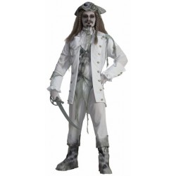 Fantasia Masculina Pirata Fantasma Festa Halloween Carnaval