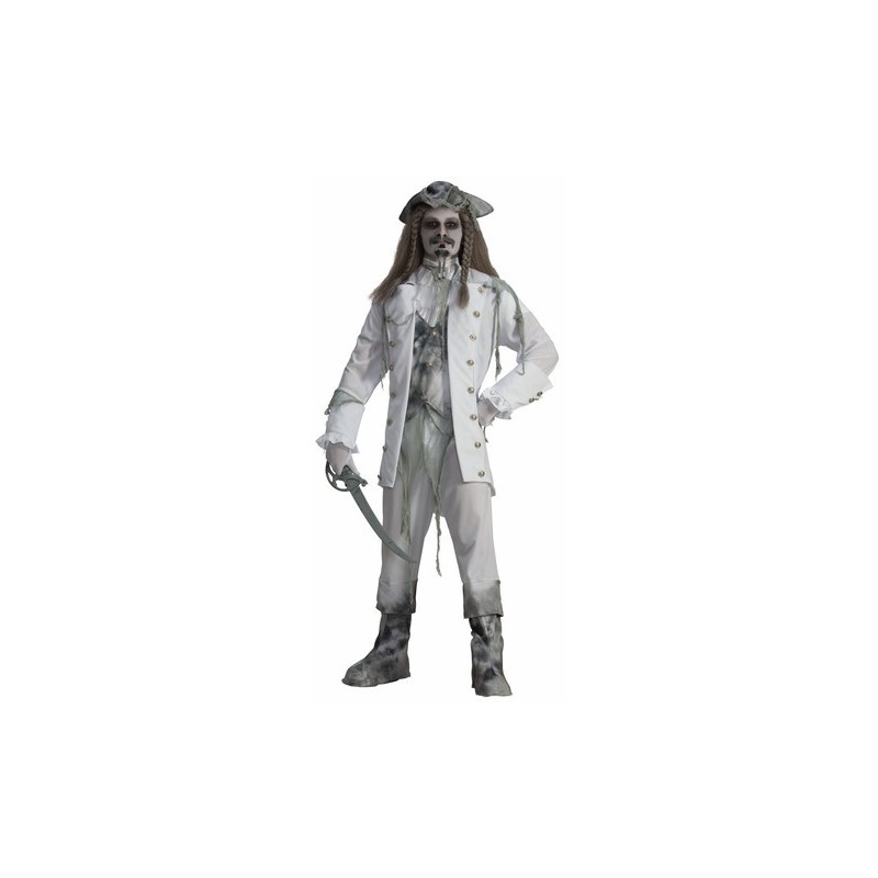 Fantasia Masculina Pirata Fantasma Festa Halloween Carnaval