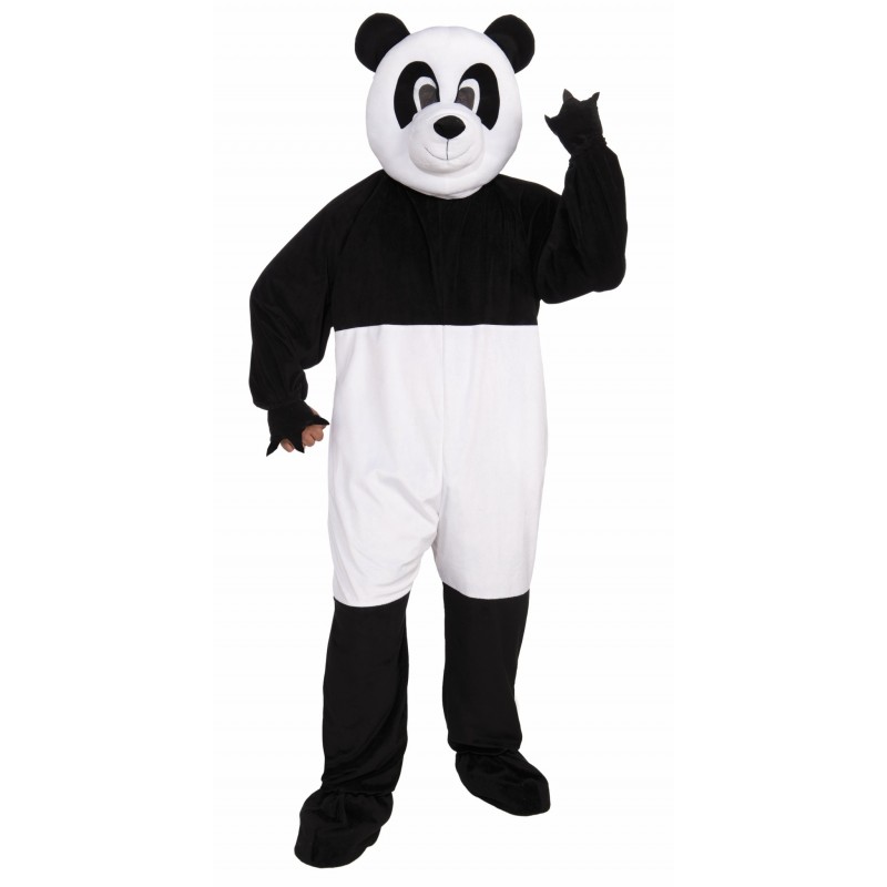 Fantasia Masculina Panda Mascote Festa Halloween Carnaval