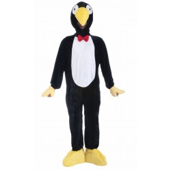 Fantasia Masculina Pinguim Mascote Festa Halloween Carnaval