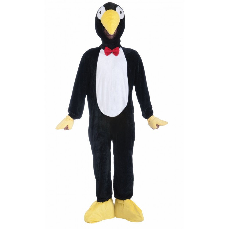 Fantasia Masculina Pinguim Mascote Festa Halloween Carnaval