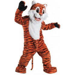 Fantasia Masculina Tigre Mascote Festa Halloween Carnaval