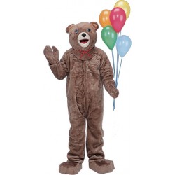 Fantasia Masculina Urso Mascote Festa Halloween Carnaval