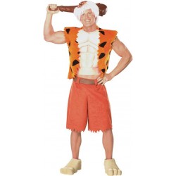 Fantasia Masculina Bambam Flintstones Festa Halloween Carnaval