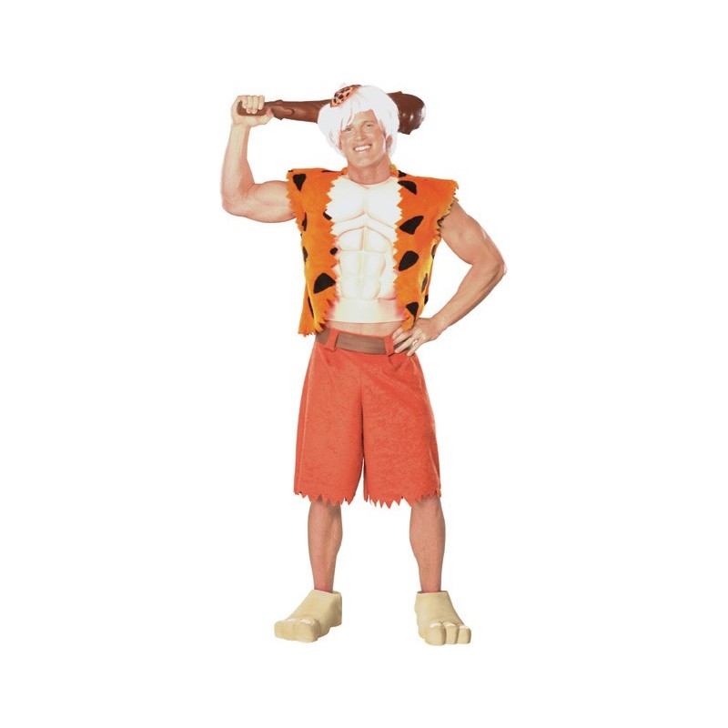 Fantasia Masculina Bambam Flintstones Festa Halloween Carnaval