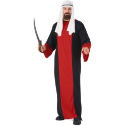 Fantasia Masculina Sheik Árabe Festa Halloween Carnaval