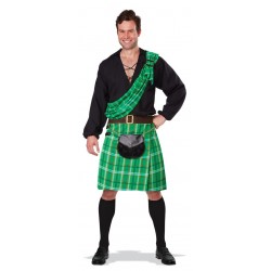 Fantasia Masculina Escocês de Kilt Festa Halloween Carnaval