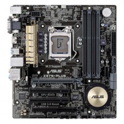 Placa-Mãe Asus Z97M-PLUS socket 1150 4º Geração i3/i5/i7 HDMI SATA 6Gb / s USB 3.0 Micro ATX