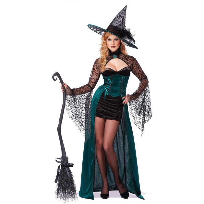 Fantasia de Bruxa Halloween Feminina