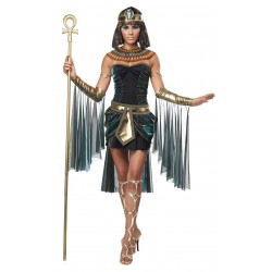 Fantasia Feminina Cleopatra Egipcia Festa Halloween Carnaval