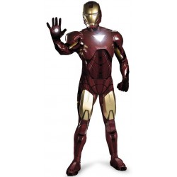 Fantasia Masculina Homem de Ferro Iron Man Luxo Festa Halloween