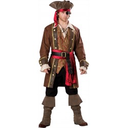 Fantasia Halloween Masculina Pirata Piratinha Listrado Carnaval Festa  Temática Adulto - Fantasias do Ó