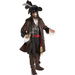 Fantasia Halloween Masculina Pirata Piratinha Listrado Carnaval