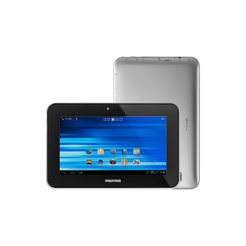 Tablet Positivo YPY L700+ 8GB Wi-fi Tela 7" Android 4.1 Processador Cortex A9 1.0 GHz - Prata