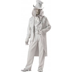 Fantasia Masculina Nobre Fantasma Festa Halloween Carnaval