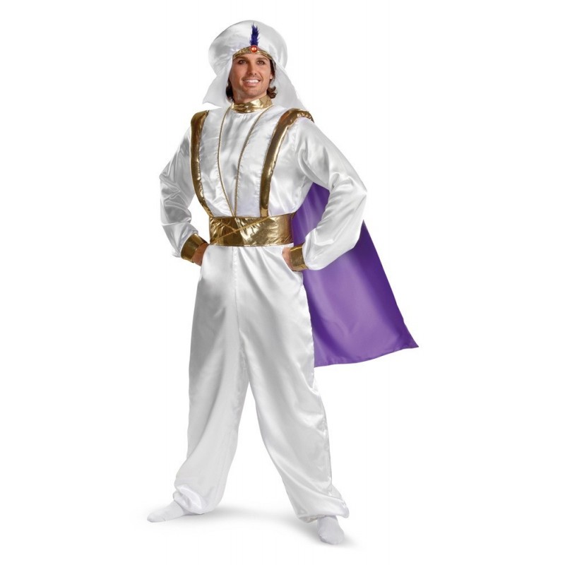 Fantasia Masculina Aladin Luxo Festa Halloween Carnaval