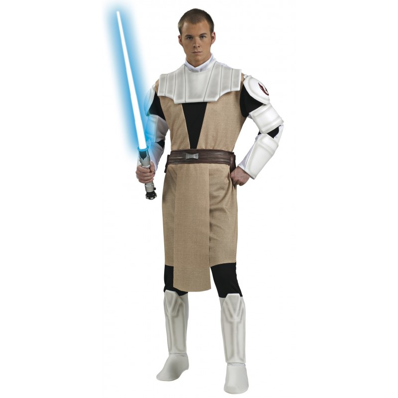 Fantasia Masculina Obi-Wan Kenobi Star Wars Festa Halloween Carnaval