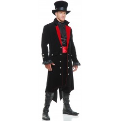 Fantasia Masculina Barão Von Vampiro Festa Halloween Carnaval