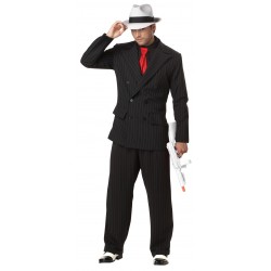 Fantasia Masculina Gangster Festa Halloween Carnaval