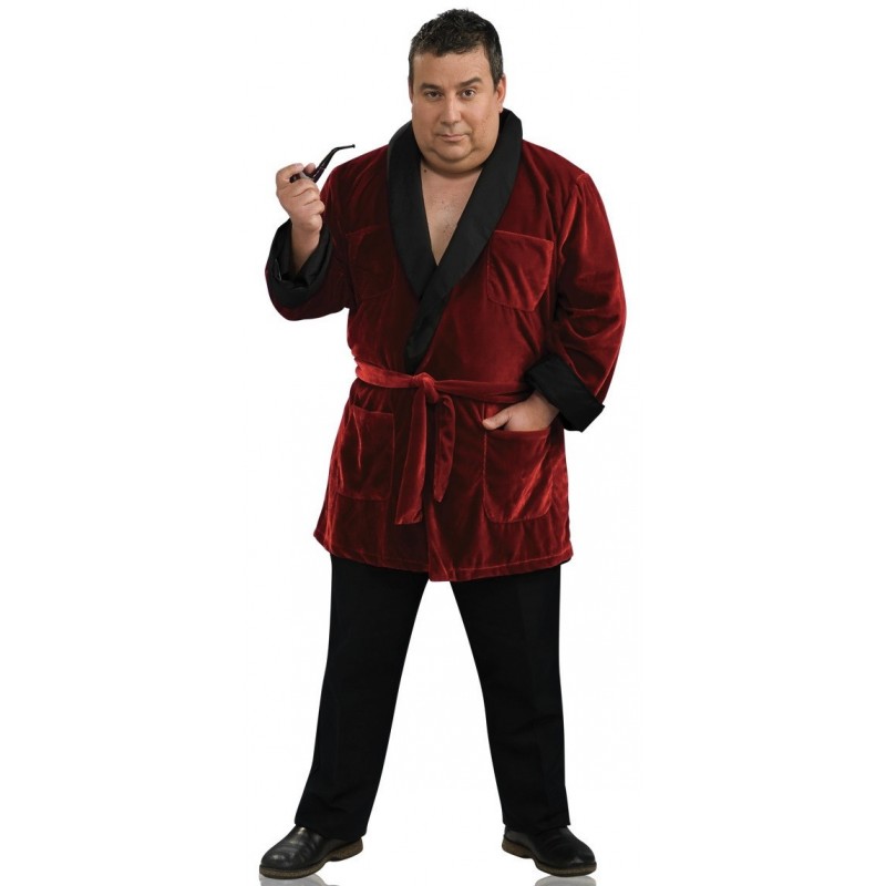 Fantasia Masculina Hugh Hefner Plus Size Playboy Festa Halloween Carnaval