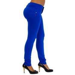 Calça Skinny Feminina Colorida Azul