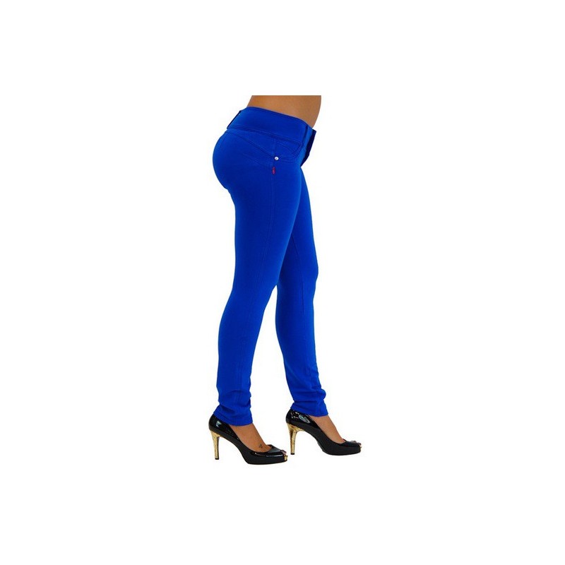 Calça Skinny Feminina Colorida Azul