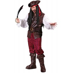 Fantasia Masculina Pirata Maluco Festa Halloween Carnaval