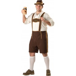 Fantasia Masculina Alemão Oktoberfast Plus Size Festa Halloween Carnaval