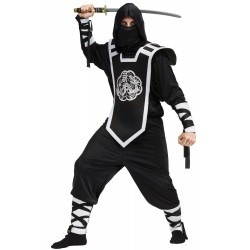 Fantasia Masculina Ninja Adulto Festa Carnaval Halloween