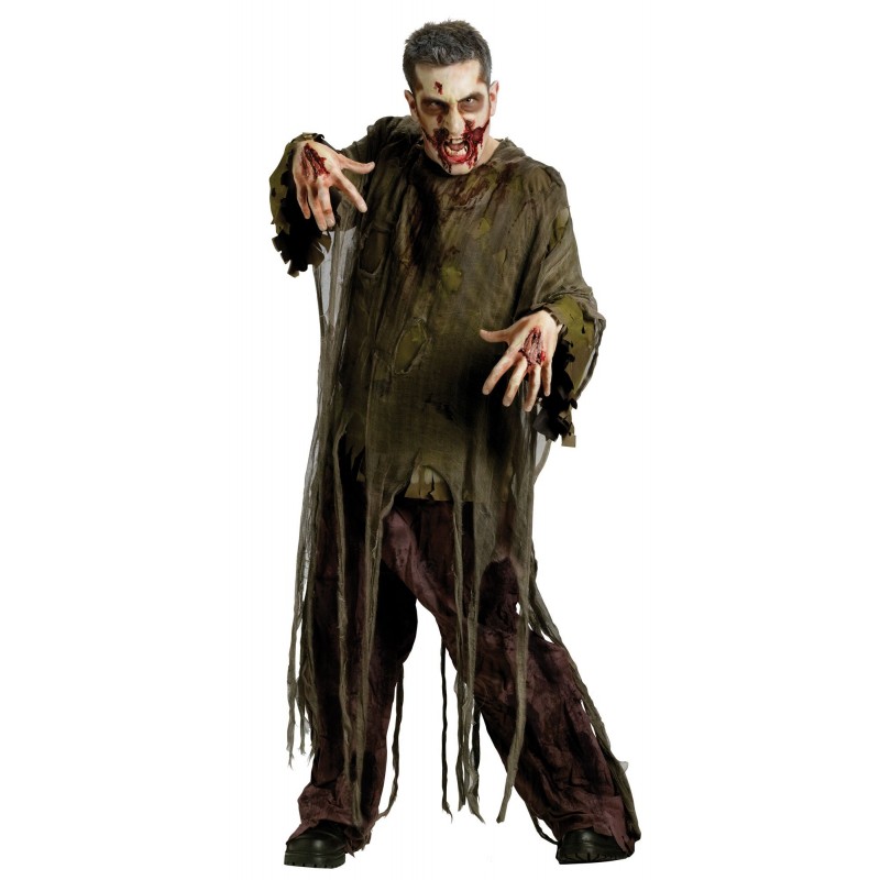 Fantasia Halloween Múmia Masculino Adulto Homem Zumbi