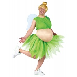 Fantasia Masculina Fada Tinker Bell Barriguda Festa Halloween Carnaval