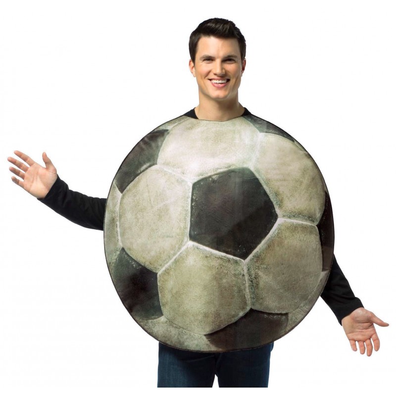 Fantasia Masculina Bola de Futebol  Festa Halloween Carnaval